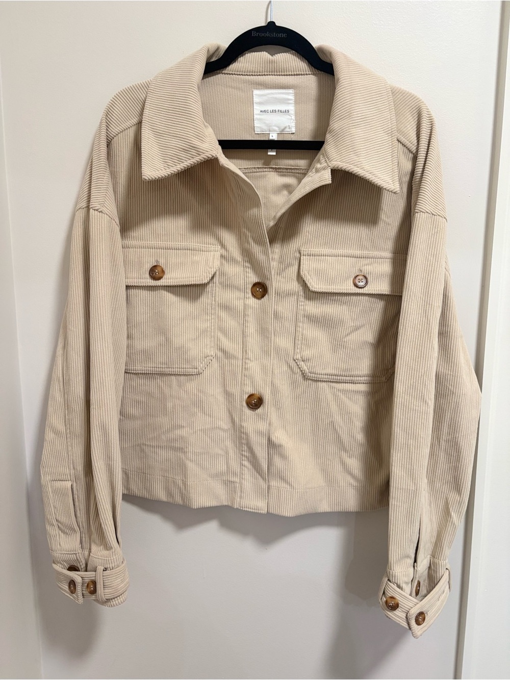 AVEC LES FILLES Beige Women's Shacket